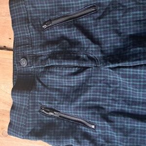 Plaid skinny pant